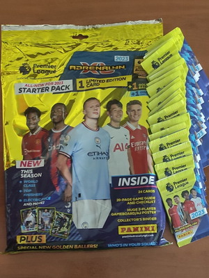 Panini Adrenalyn XL Premier League 2023 starter pack με 25 σφραγισμένα φακελάκια καινούργιο