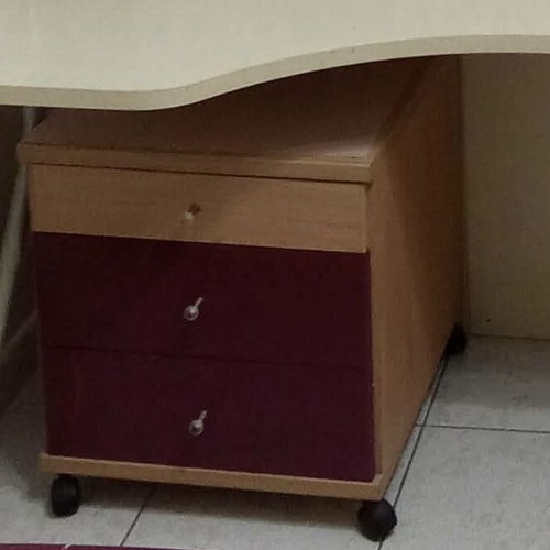 Single bed with mattress and nightstand used Neoset