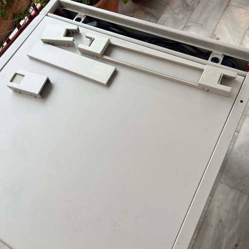Metal Desk PANBrasilia like new with cable management