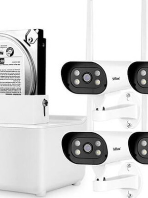 SRIHOME NVS004 Σύστημα Παρακολούθησης 8 Καναλιών NVR με 4 Ασύρματες Κάμερες 1080P