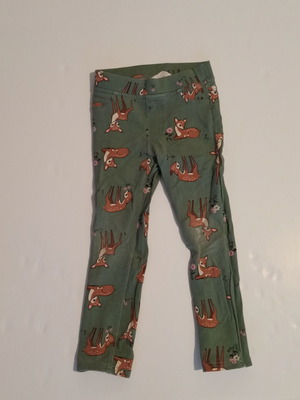H&M girls' pajama pants with deer print, age 4-5