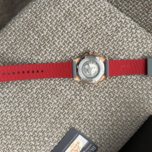 Bulova Marine Star Automatic watch 98A228, new, grey and rose gold-tone