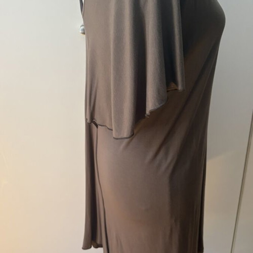 MYTIFFANY dress size M, like new, viscose, brown oil color