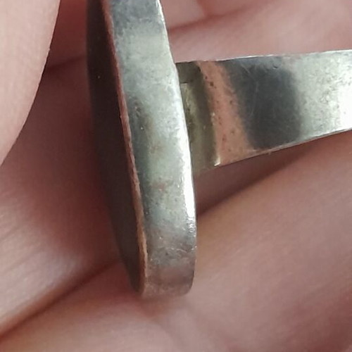Vintage large 925 silver ring handmade, like new
