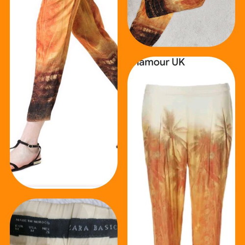 Zara women's summer pants like new, size M