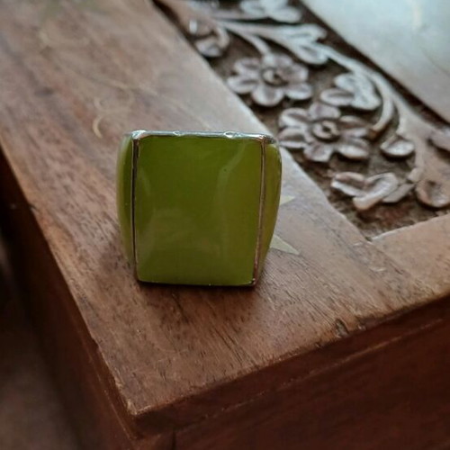 Men's ring used, green