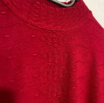 Red pullover turtleneck with details