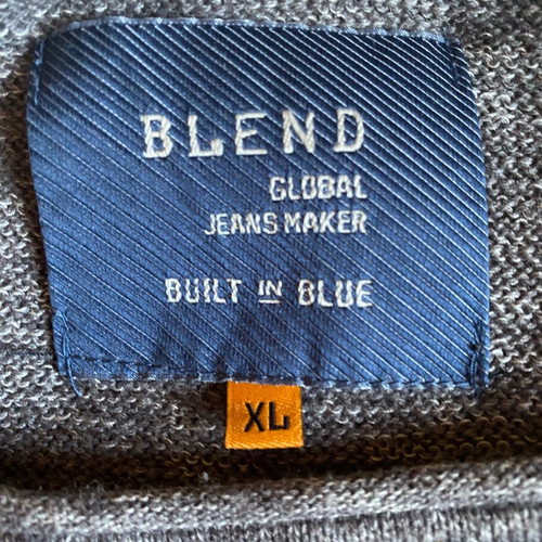 Blend Unisex Summer Cotton Knit Sweater like new, gray, sizes L XL