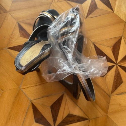 Magrit Black Pumps Size 38 Heel Height 11cm New