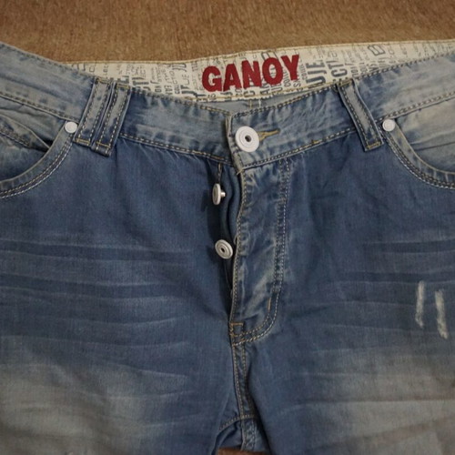 Men's denim shorts like new, size L, blue