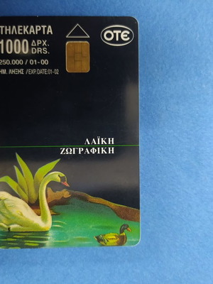 Τηλεκάρτα Κορίτσι με Τριαντάφυλλο μεταχειρισμένη, καλό τσιπ 01/2000