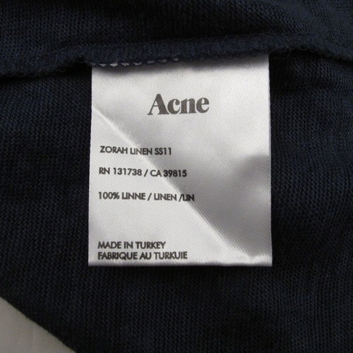Acne women's top XS blue linen like new