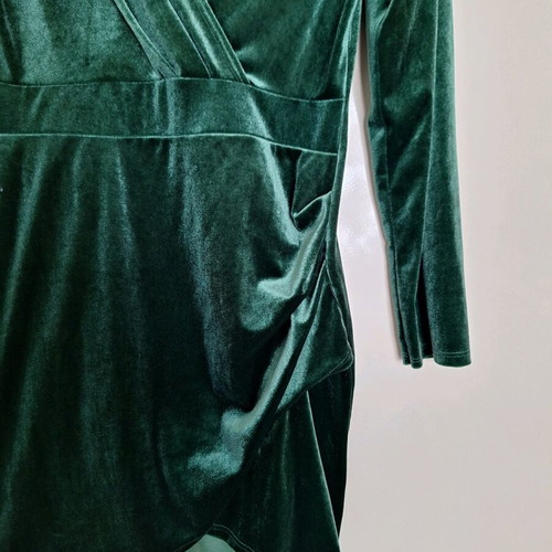 Wrap dress like new, green, size M