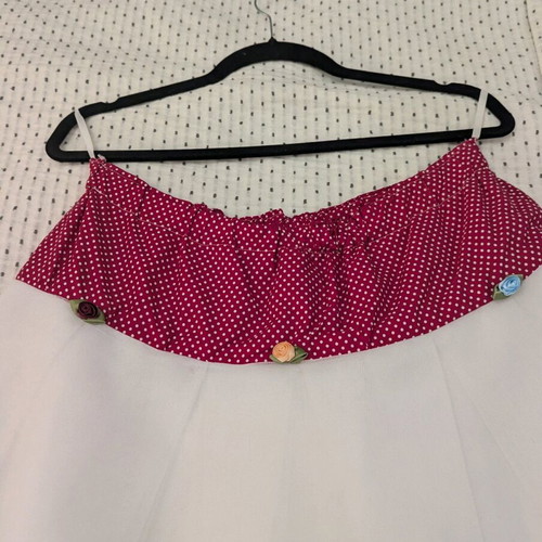 Underskirt petticoat like new, white and red