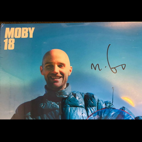 Moby 18 Super Rare Signed Vinyl sealed, new