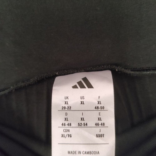 Adidas ribbed wide maternity pants black XL like new