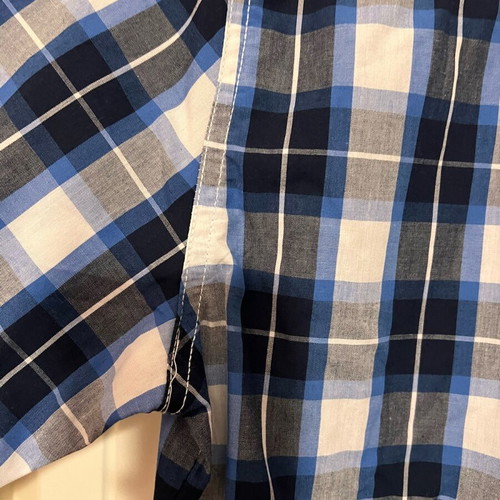 Lee Cooper Men's Checked Shirt Small New With Tags Black Blue