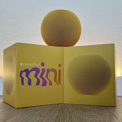 Apple HomePod mini smart speaker yellow, like new