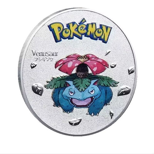 Pokemon Venusaur Coin Silver New Collector's Souvenir