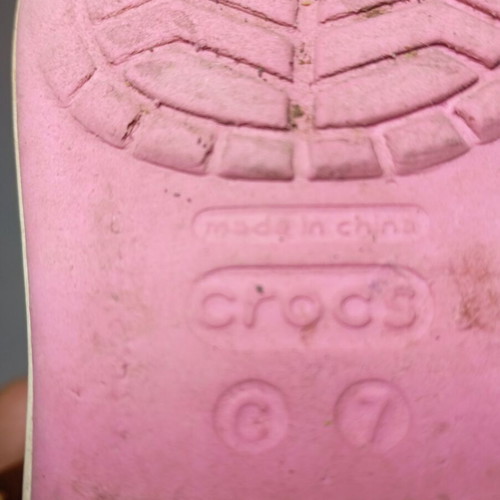 Πέδιλα Crocs Crocband παιδικά μεταχειρισμένα, ροζ, νούμερο 23-24