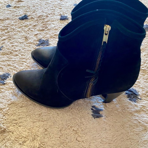 San Marina leather ankle boots used, black, size 39