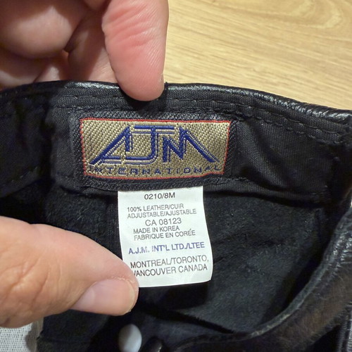 ATM Leather baseball cap, adjustable, Corvette