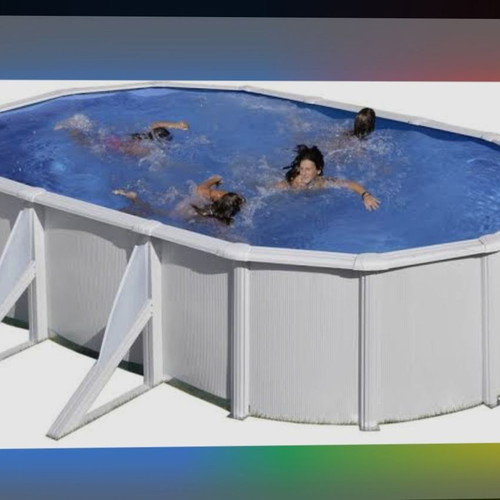 GRE metal pool 3x5x1.20 used with sand pump