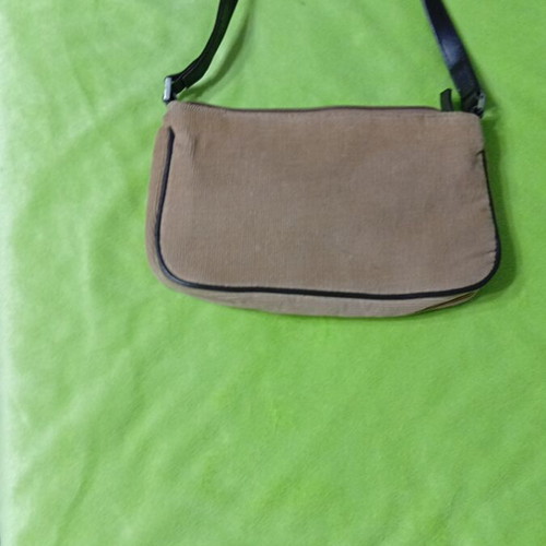 Atmosphere corduroy shoulder bag like new, beige 90s style