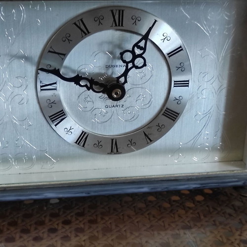 Dugena Quartz Decorative Table Clock with Marble