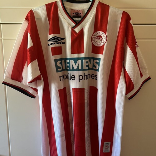 Olympiacos 75 Years Jersey new, with name Giorgos Amanatidis XL