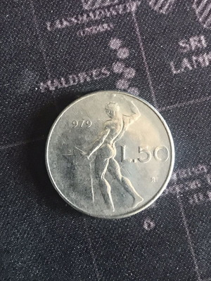 Italy 50 Lire 1979 coin like new