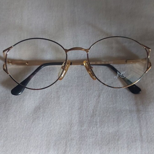 Vintage Nazareno Corsini metal eyeglass frame like new, multicolor