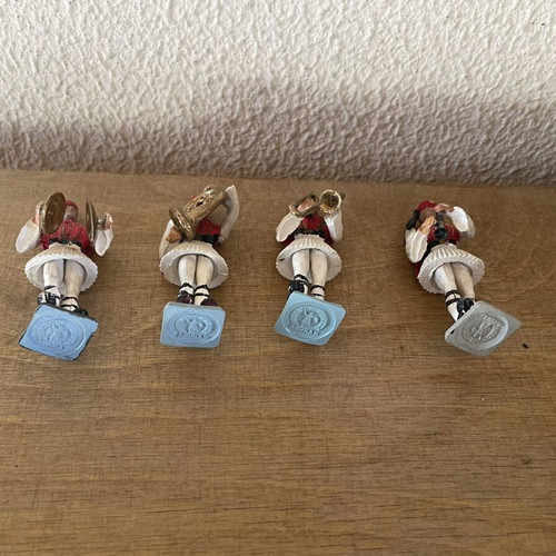 Athens Evzones band soldier miniatures, set of 4 musicians