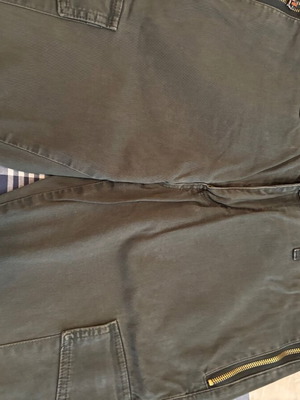 Cargo pants dark green used, size 32, Italy