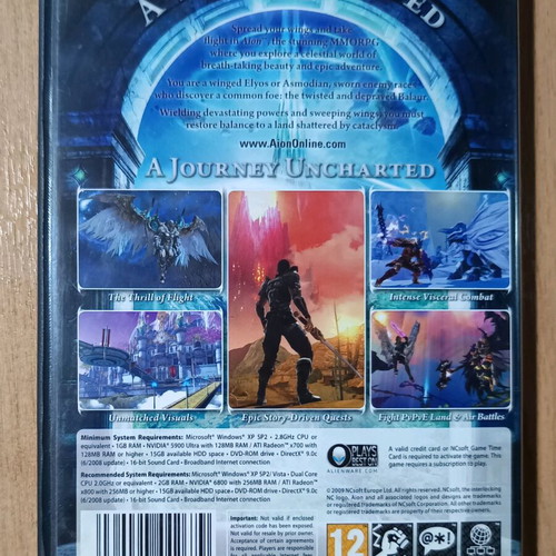 Aion PC like new, MMORPG role-playing game