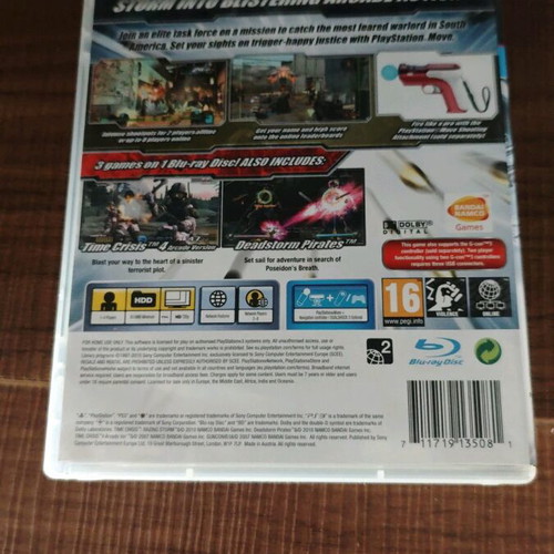 Time Crisis Razing Storm Namco shooting collection used for PlayStation 3