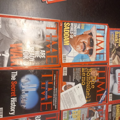 Time magazines used, American edition 15 issues 2002