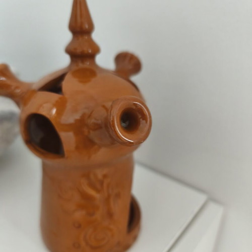 Sifnos Ceramic Handmade Vessel like new