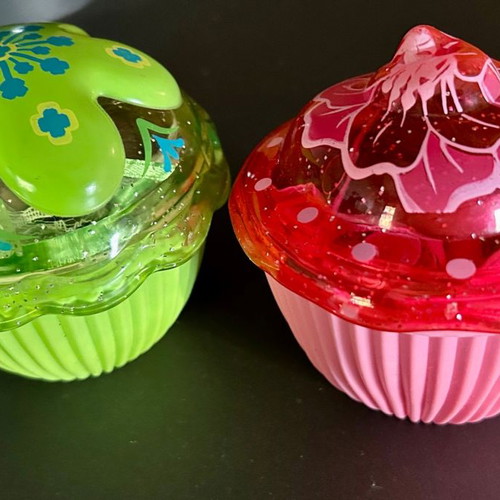 Cup Cake dolls used, set of 2