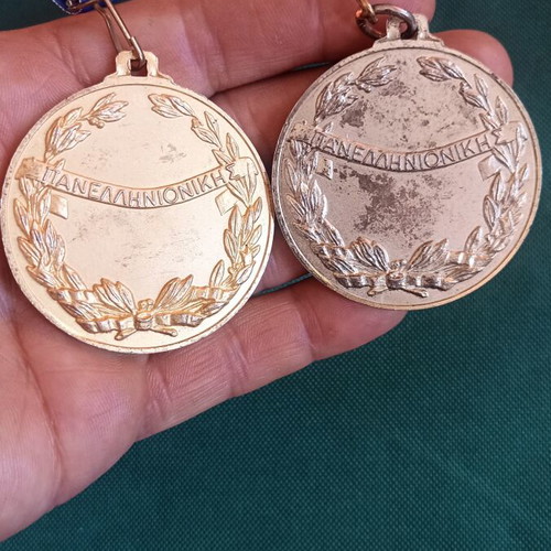 Pair of Large Panhellenic Winner Medals SEGAS vintage 90s, like new
