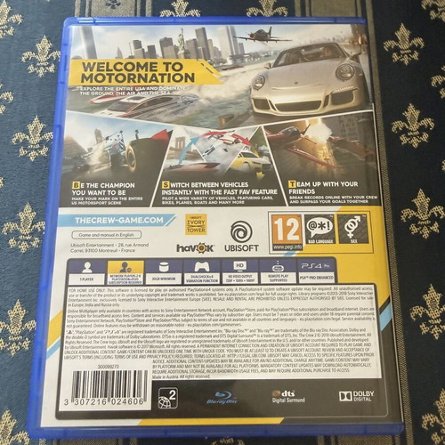 The Crew 2 PS4 game in very good condition