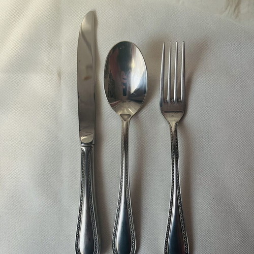 Noritake Marquise vintage επάργυρα μαχαιροπήρουνα σετ 3 τεμ. μεταχειρισμένο