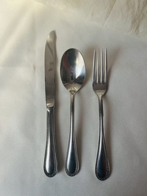 Noritake Marquise vintage επάργυρα μαχαιροπήρουνα σετ 3 τεμ. μεταχειρισμένο