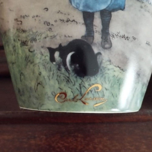 Carl Larsson porcelain vase like new, numbered limited edition