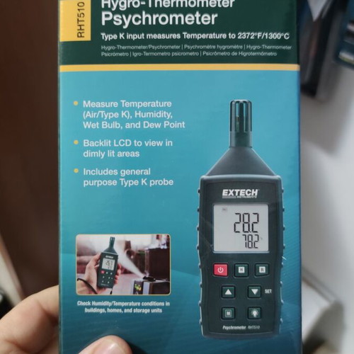 Extech RHT510 Hygrometer new