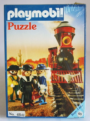 Playmobil Пъзел Lyra 4B41 Дивия запад влак нов