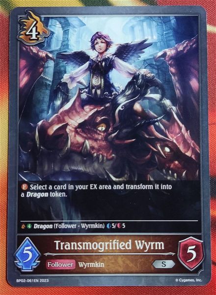  Transmogrified Wyrm - BP02-061EN - Shadowverse Evolve/ Dragoncraft