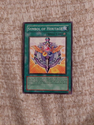Yu-Gi-Oh Symbol of Heritage card like new