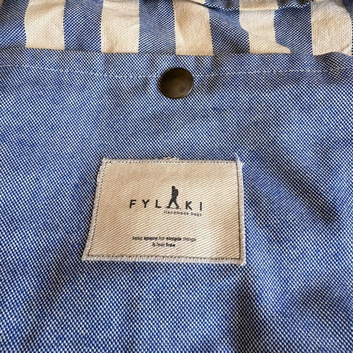Backpack ριγέ Fylaki 100% cotton like new