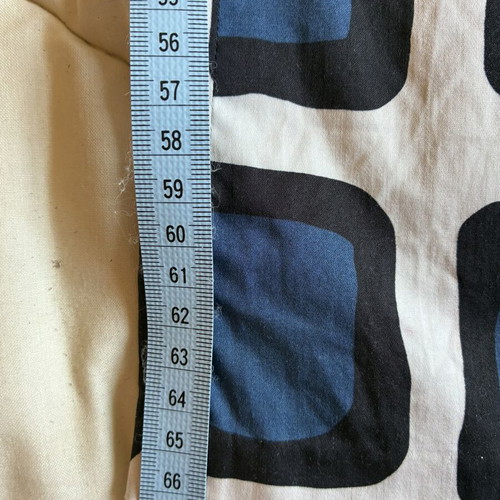 Max Mara Striking Cotton Blend Trousers with Geometric Pattern, Like New